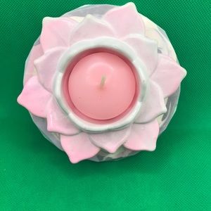 Lotus flower regular wax candle holder with base. Made from eco resin. 20$ each.